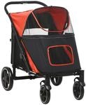Hundewagen, Hundebuggy mit Kissen, faltbarer Hundetrolley, Katzenbuggy