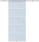 HOMCOM Glasschiebet&uuml;r Schiebet&uuml;r Glast&uuml;r Zimmert&uuml;r teilsatiniert 775 / 900 / 1025