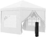 Pavillon 2,95x2,95m Faltpavillon 4 Seitenw&auml;nde mit Fenster Tragetasche