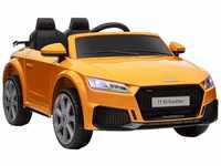 HOMCOM Kinderauto Elektroauto mit Fernbedienung Sicherheitsgurt 3–5 Jahre Gelb
