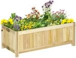Outsunny Hochbeet, Klappbarer Pflanzkasten, Blumenkasten f&uuml;r Garten