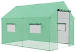 Foliengew&auml;chshaus, 2 x 3 x 2 m Gew&auml;chshaus, Treibhaus mit Rollfenster, Rollt&uuml;r