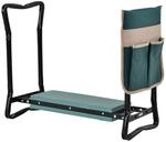 Outsunny Kniebank Klappbarer Gartenhocker 2-in-1 Kniehilfe mit Werkzeugtasche