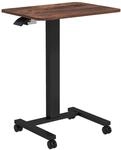 Computertisch H&ouml;henverstellbar, Steh-Sitz Laptoptisch mit Rollen