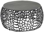 WOHNLING Couchtisch Metall Schwarz Sofatisch &Oslash; 66 cm Tisch Wohnzimmertisch Rund