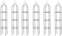 6er Set Rosens&auml;ule Romantika, schwarz