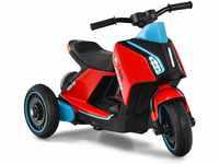COSTWAY 6V Kinder Elektro Motorrad mit Musik, Hupe und Scheinwerfer