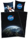 NASA Bettwäsche Größe 80x80 cm + 135x200 cm