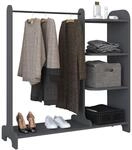 Offener Kleiderschrank "Lempu" Anthrazit