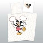Mickey Mouse Bettw&auml;sche Gr&ouml;&szlig;e 80x80 + 135x200 cm