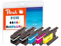 Peach Spar Pack Plus Tintenpatronen ersetzt Brother LC-1240VALBP