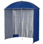Sonnenschirm Strandschirm Sonnenschutz mit Seitenwand Strand Polyester Blau 2,2 x