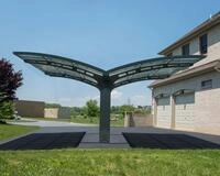 Carport Arizona Wave 495 x 578 cm Anthrazit - Wings & Arch