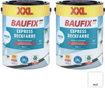 XXL-Express-Deckfarbe 5 Liter, Wei&szlig; - 2er-Set