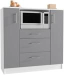 K&uuml;chenschrank Schublade Unterschrank K&uuml;che K&uuml;chenm&ouml;bel Mikrowelle Esilo