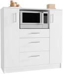K&uuml;chenschrank Schublade Unterschrank K&uuml;che K&uuml;chenm&ouml;bel Mikrowelle Esilo...