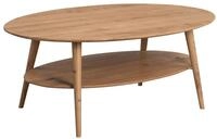 Couchtisch mit Ablage "Phil" in Wildeiche massiv - B/H/T=115x45x70cm