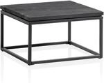 Couchtisch 60x60x35 cm Massivholz Schwarz Sofatisch Wohnzimmertisch