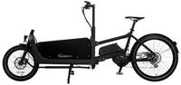 E-Bike Cargo Lastenrad 250W 36V,16AH LG-Zelle schwarz inkl. Regenabdeckung
