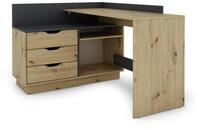 BELFAST Winkelschreibtisch BELFAST, B 129x H 83,5x T 105 cm