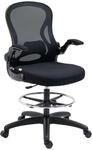 Vinsetto Zeichenstuhl, H&ouml;henverstellbarer B&uuml;rostuhl, Ergonomischer Drehstuhl