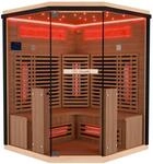Infrarotkabine KENORA 140x140 cm, 7 Vollspektrumstrahler, 2 Personen