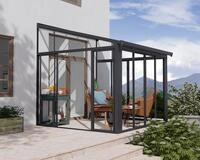 Wintergarten SANREMO 3X3.05 m in Grau Klar