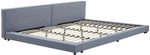 Home Deluxe HOME DELUXE Bett mit Ablage GALAXIS &ndash; 270 x 200 cm Grau mit Matratze