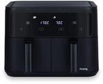 Hei&szlig;luftfritteuse 9L (2x4,5L) FRY900, 8 Kochprogramme, Schwarz