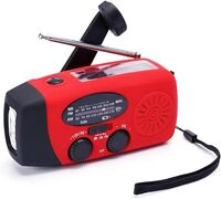 Tragbares AM/FM/WB Radio &bdquo;Rock&ldquo; mit Notfallfunktionen AM/FM/WB* Radio rot