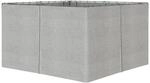 4 Seitenteile f&uuml;r 3x4 m Pavillon mit Haken Seitenw&auml;nde Polyester Grau