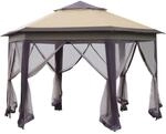 Gartenpavillon Faltpavillon 4 x 4 m Pop-Up-Zelt Partyzelt inkl. Tragetasche