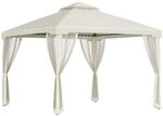Gartenpavillon Pavillon Gartenzelt mit 4 Seitenw&auml;nden 3 x 3 m