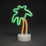 KONSTSMIDE LED Schlauchsilhouette Palme, 6h Timer, 100 gelbe/gr&uuml;ne Dioden,...