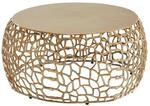 WOHNLING Couchtisch Metall Gold Sofatisch &Oslash; 66 cm Tisch Wohnzimmertisch Rund