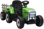 Elektrischer Traktor Kinder Aufsitztraktor mit MP3 Funktion, 3-6KM/H Gr&uuml;n