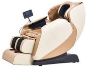 Elektrischer Massagesessel mit Kopfst&uuml;tze, ca. 140 x 74 x 101 cm - Creme/Ros&eacute;gold