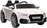 HOMCOM Kinder Elektroauto 12V Kinderauto mit 2,4G Fernbedienung, Musik, Wei&szlig;