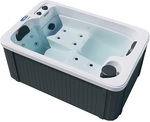 Home Deluxe Outdoor Whirlpool HORIZON - 175 x 115 cm f&uuml;r 2 Personen ohne Treppe und