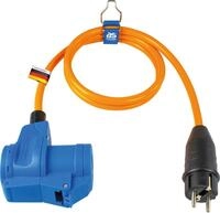 as - Schwabe Adapterleitung 1,5 m Schukostecker auf CEE Kupplung mit Schukodose,