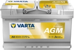 VARTA Dynamic AGM A6 Autobatterien 580901080K262, A7, 12 V, 80 Ah, 800 A
