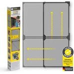 DS-Produkte EASYmaxx Moskitonetz Schwingt&uuml;r Magic Fit, ca. 115 x 270 cm - Anthrazit