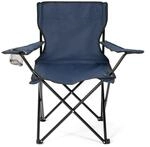 TroniTechnik Campingstuhl Faltstuhl, blau, Getr&auml;nkehalter und Tragetasche...