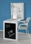 Phoenix Klapptisch Country mit Schrank, Weiss