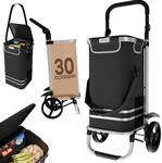 Einkaufstrolley mit Aluminium, 55 L, K&uuml;hltasche, 30 kg Tragkraft, klappbar,