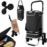 Einkaufstrolley mit 55 L, K&uuml;hltasche 7 L, Aluminium, klappbar, 30 kg
