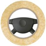Lenkradbezug Lammfell beige