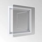 Magnetfenster 100x120cm wei&szlig;