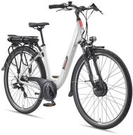 Telefunken City E-Bike RC826 Multitalent mit 7-Gang Shimano Kettenschaltung, Wei&szlig;