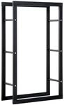 Outsunny HOMCOM Kaminholzst&auml;nder Kaminholzablage Feuerholzregal 100kg Stahl Schwarz